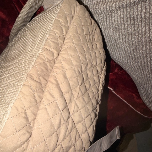 Quilted Cream Backpack - Picture 5 of 5